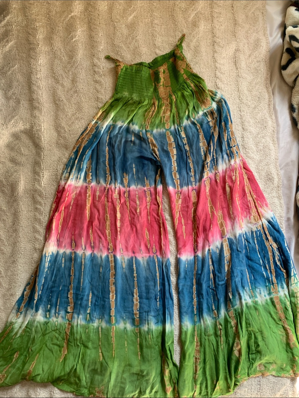 Hippie Tie Dye Wide Leg Pants